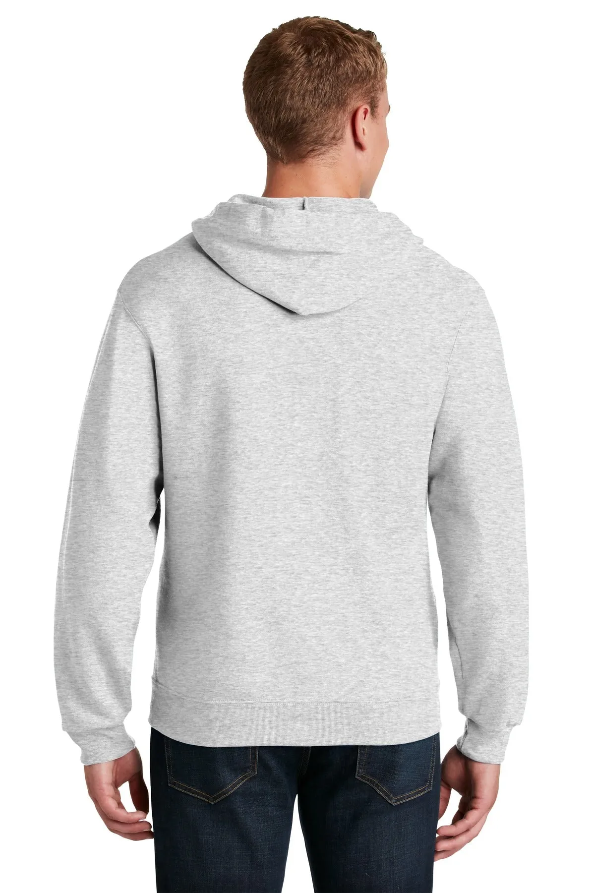 Jerzees NuBlend Full-Zip Hooded Sweatshirt.  993M Ash