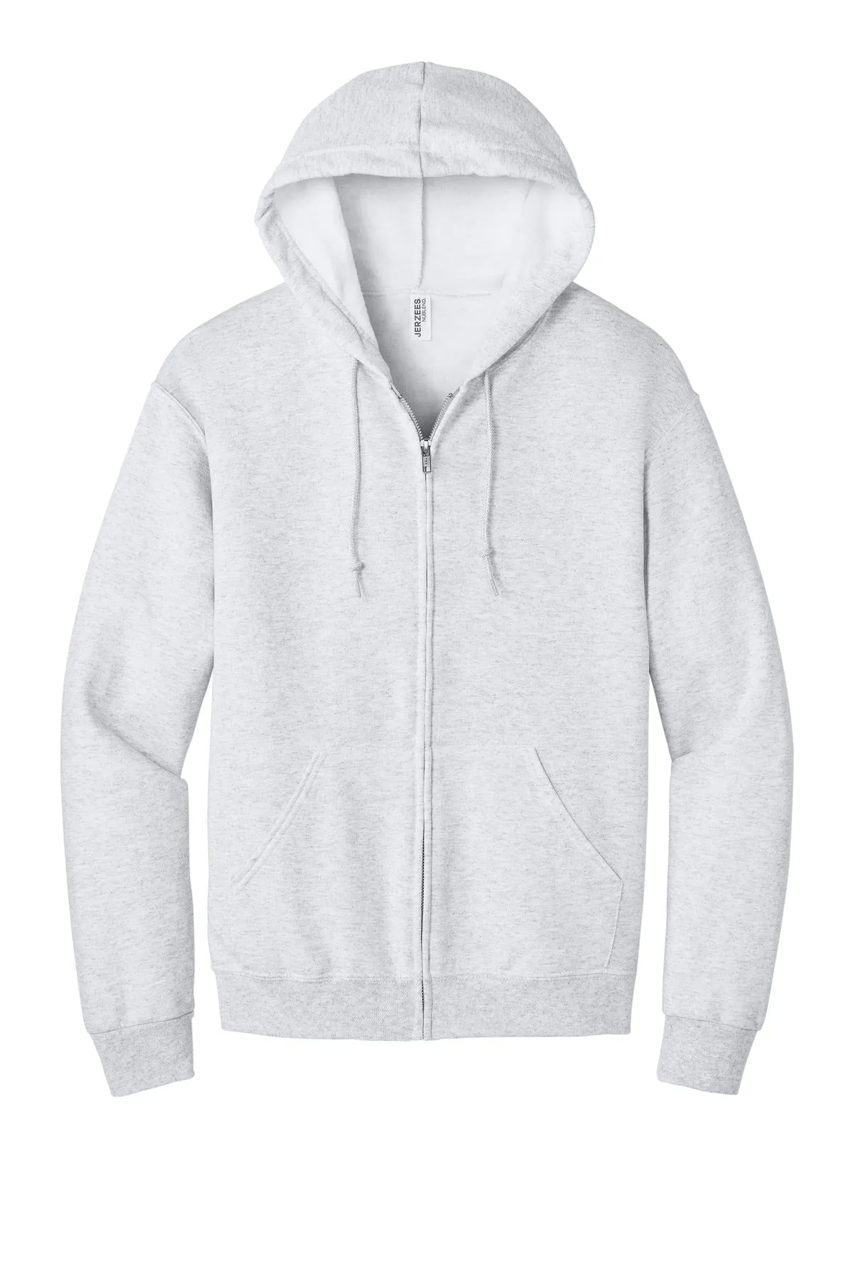 Jerzees NuBlend Full-Zip Hooded Sweatshirt.  993M Ash