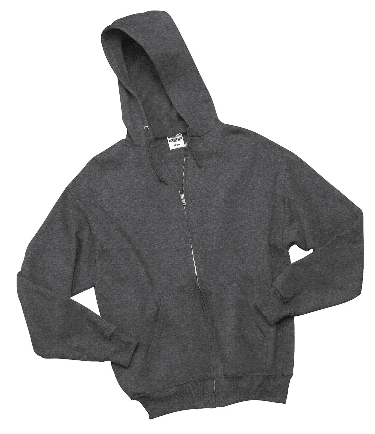 Jerzees NuBlend Full-Zip Hooded Sweatshirt.  993M Black Heather