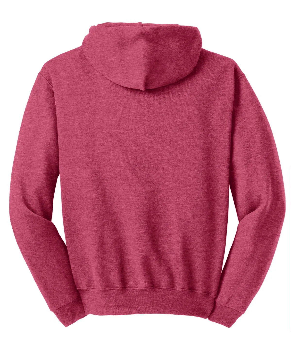 Jerzees NuBlend Pullover Hooded Sweatshirt.  996M Vintage Heather Red