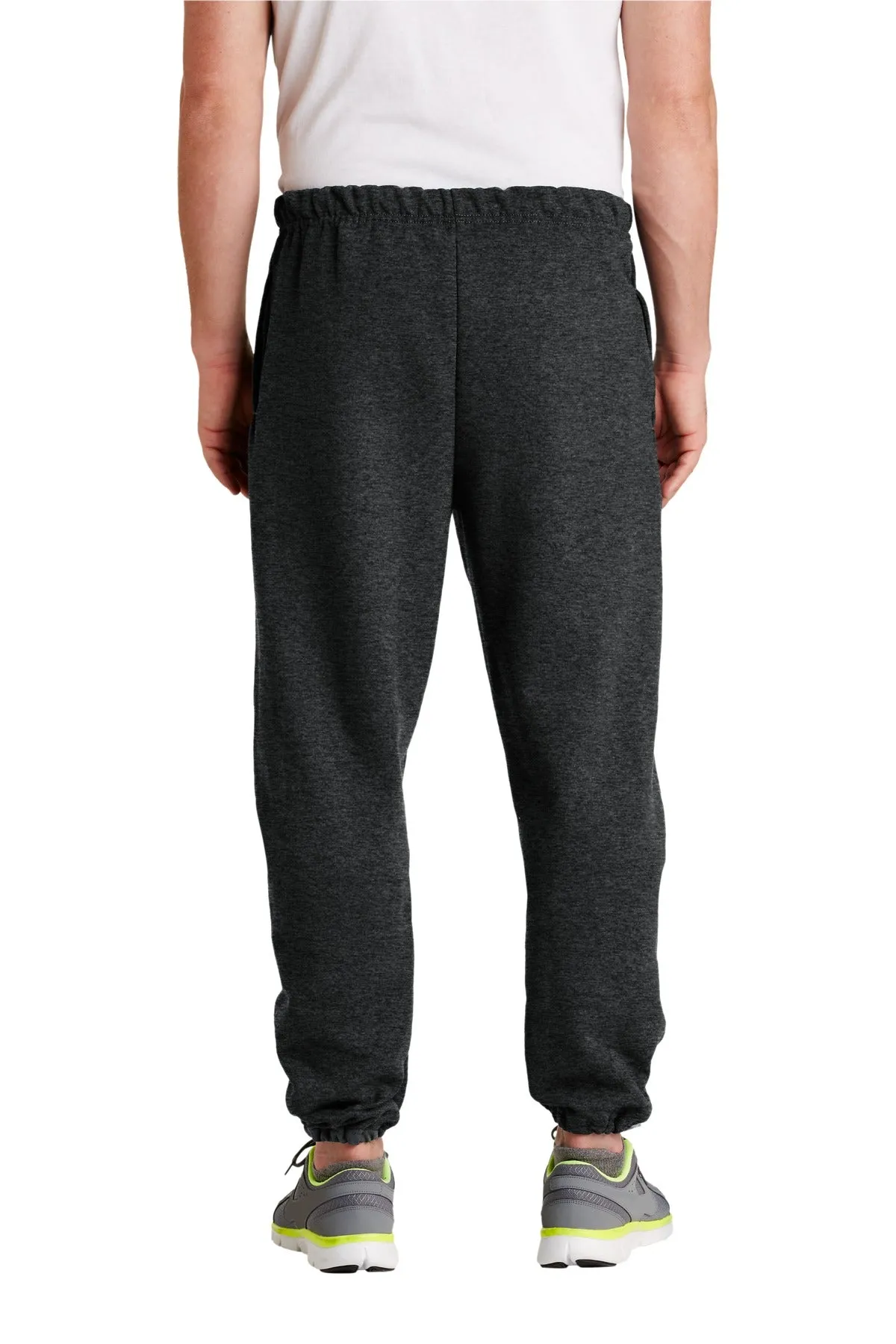 Jerzees Super Sweats NuBlend Sweatpant with Pockets.  4850MP Black Heather