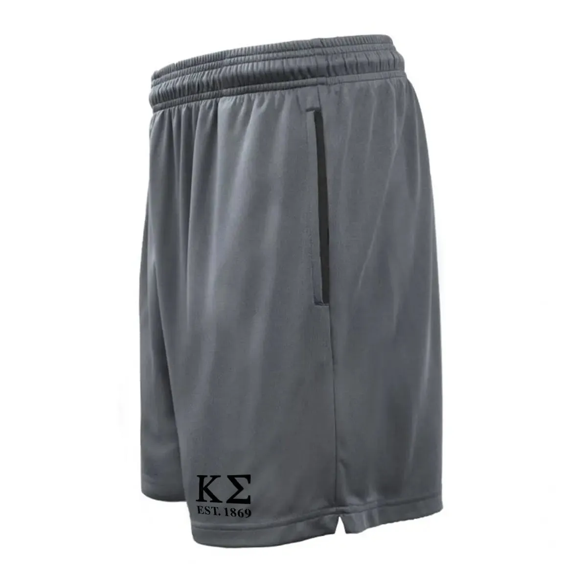 Kappa Sig 7in Grey Pocketed Shorts