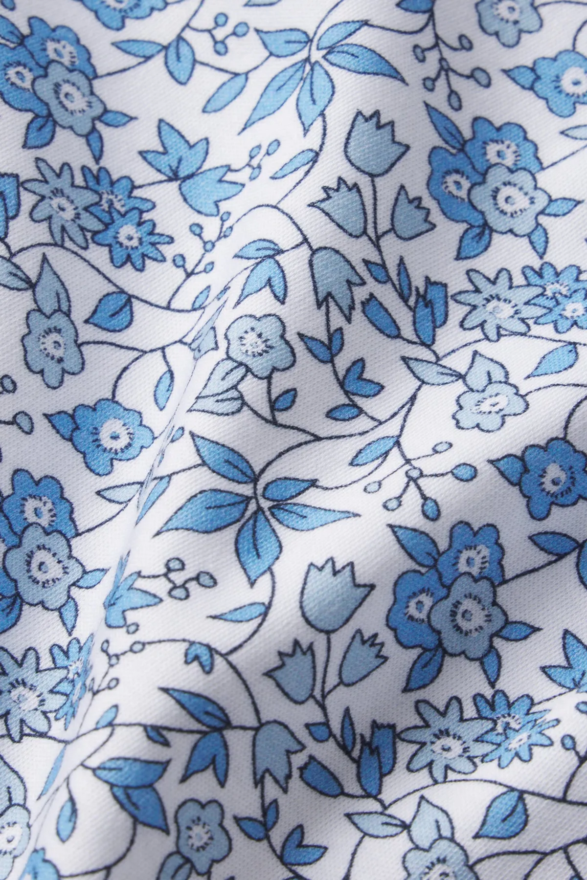 Kids Shorts Set in Delft Blue Garden Floral
