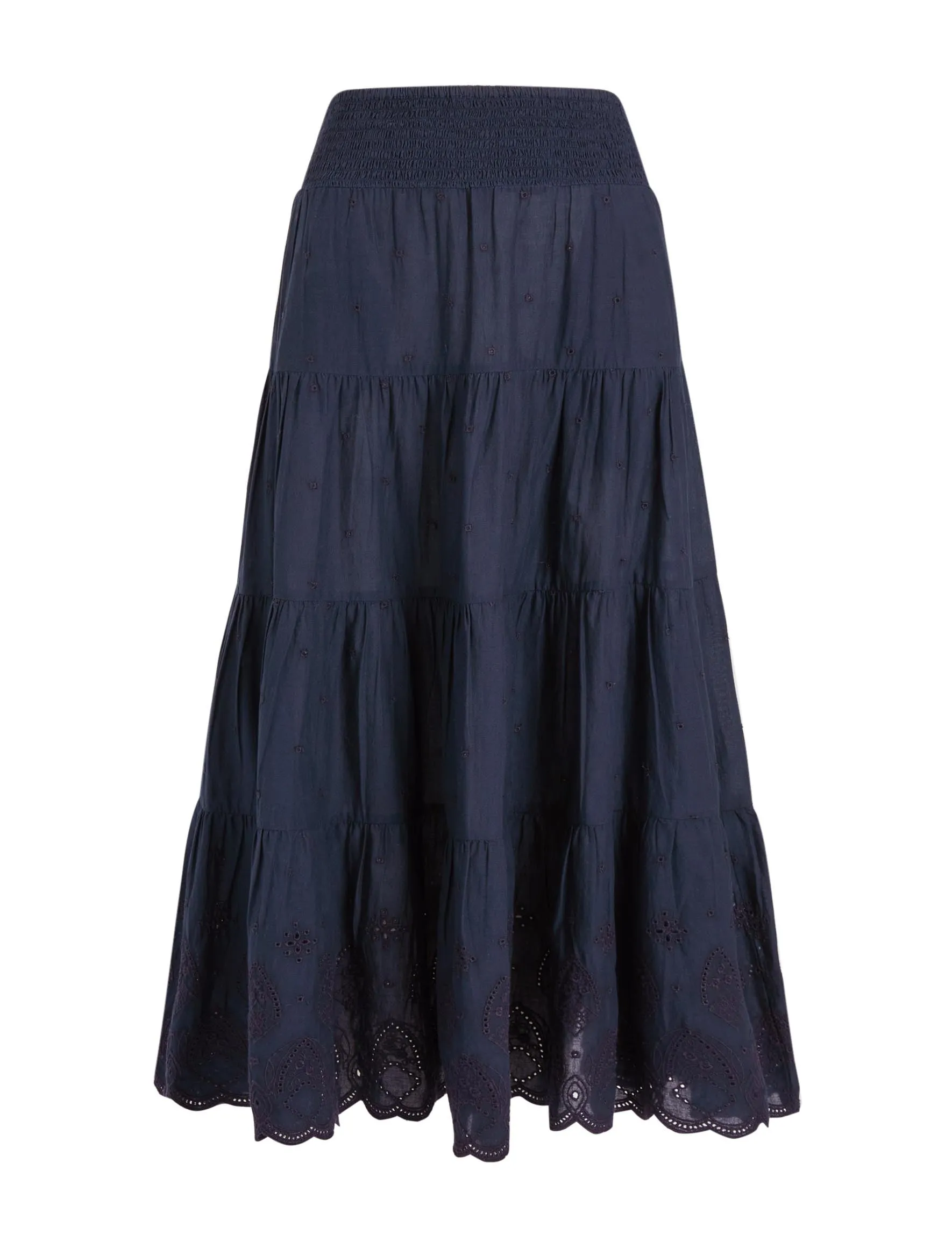 Kira Organic Cotton Skirt - Navy