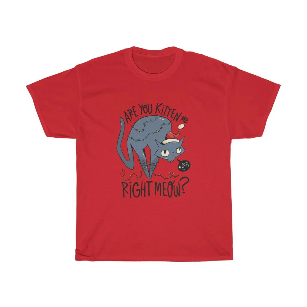 Kitten Christmas tee