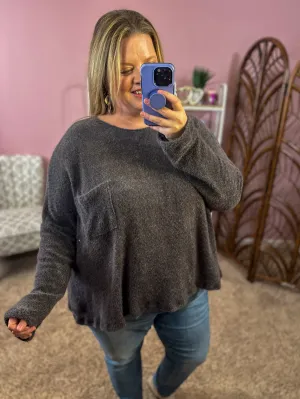 Knitted Together Sweater - Charcoal