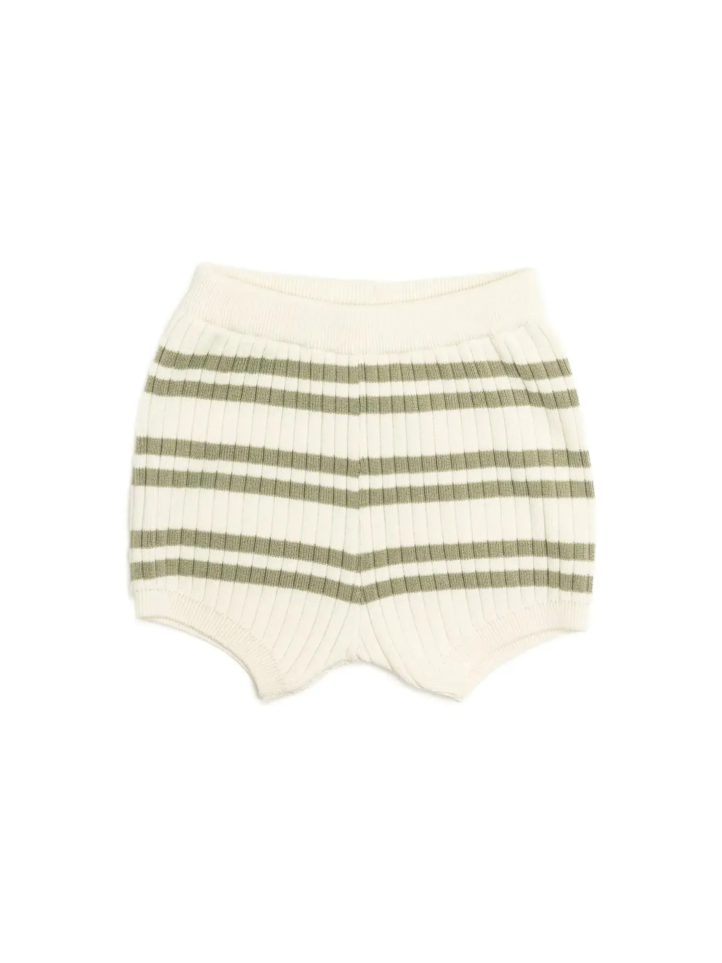KYND Baby - Knit Rib Short (Sage Stripe)