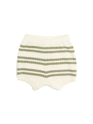 KYND Baby - Knit Rib Short (Sage Stripe)