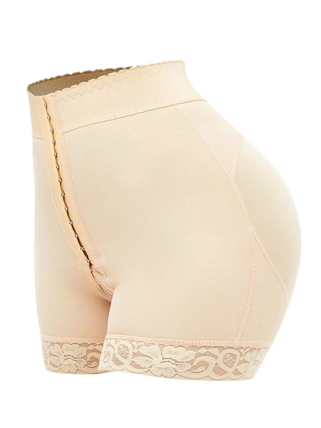 Lace Detail Hook-and-Eye Shaping Shorts – Shape Your Curves