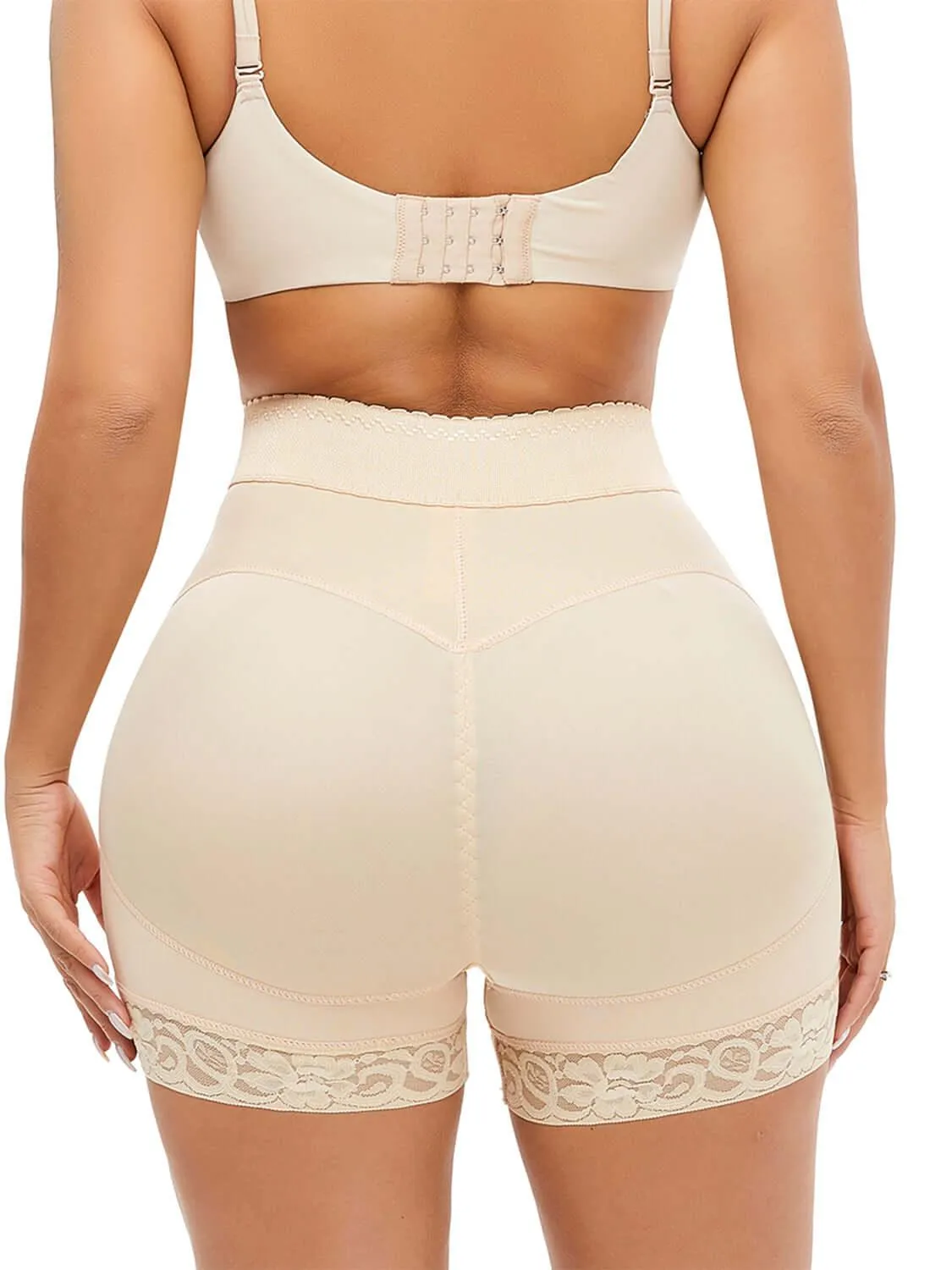 Lace Detail Hook-and-Eye Shaping Shorts – Shape Your Curves