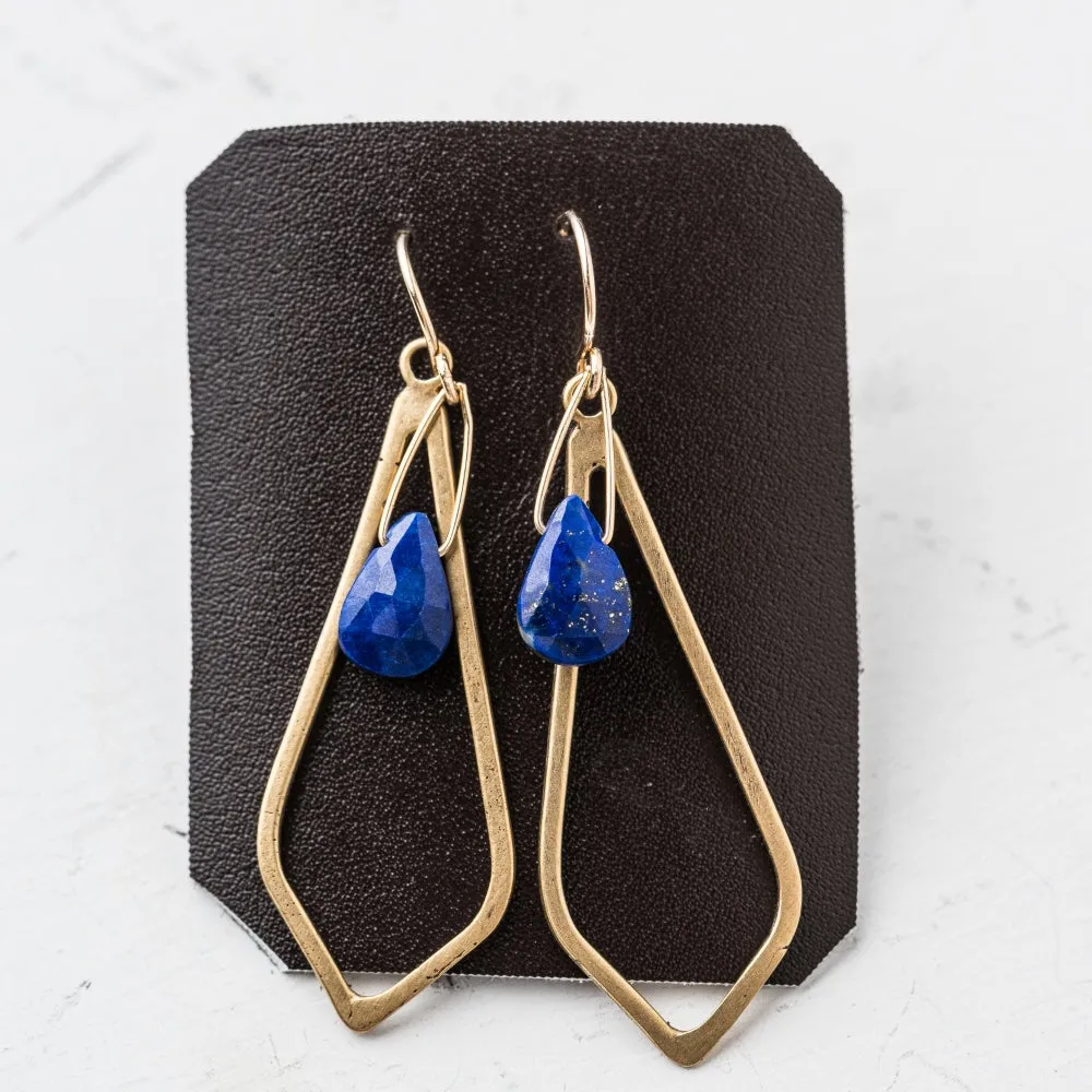Lapis Pendulum Earrings