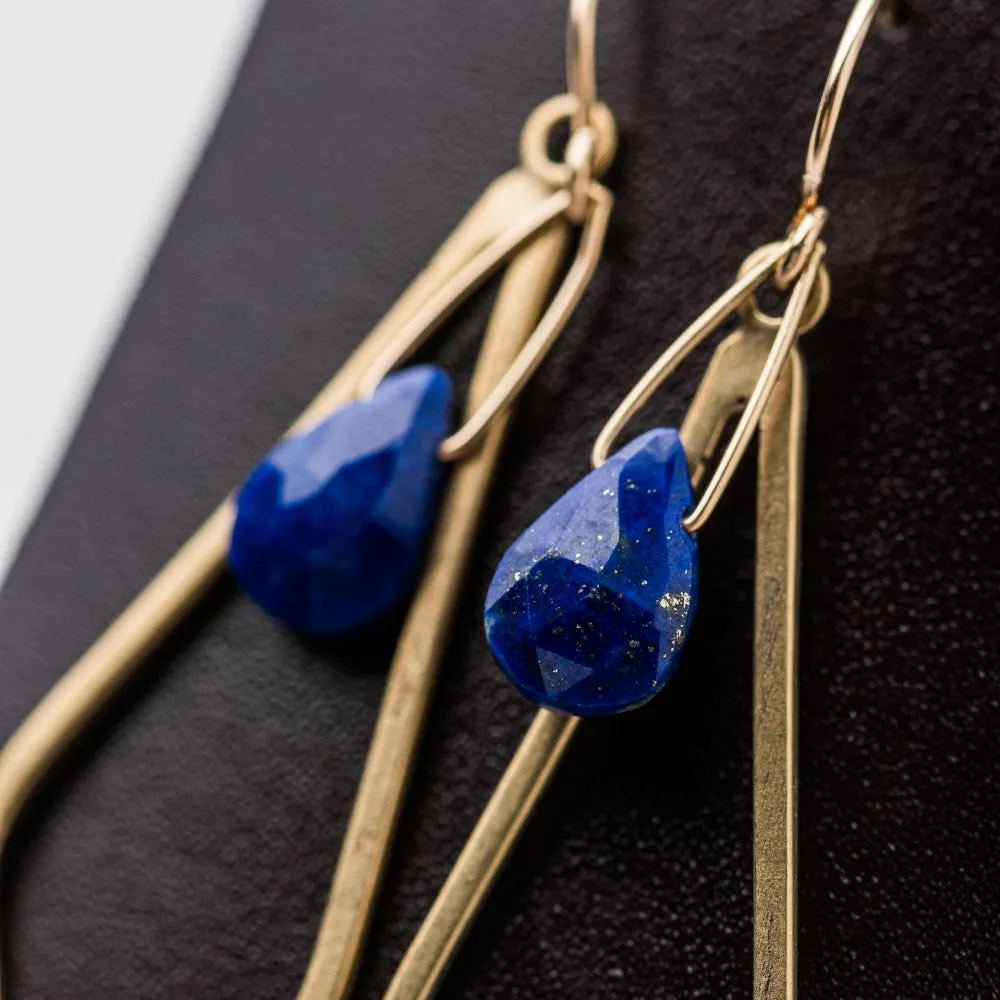 Lapis Pendulum Earrings