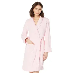 LAUREN Ralph Lauren Recycled So Soft Shawl Collar Robe Pink LG (US 12-14)