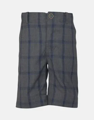 Laurence: Grey check shorts