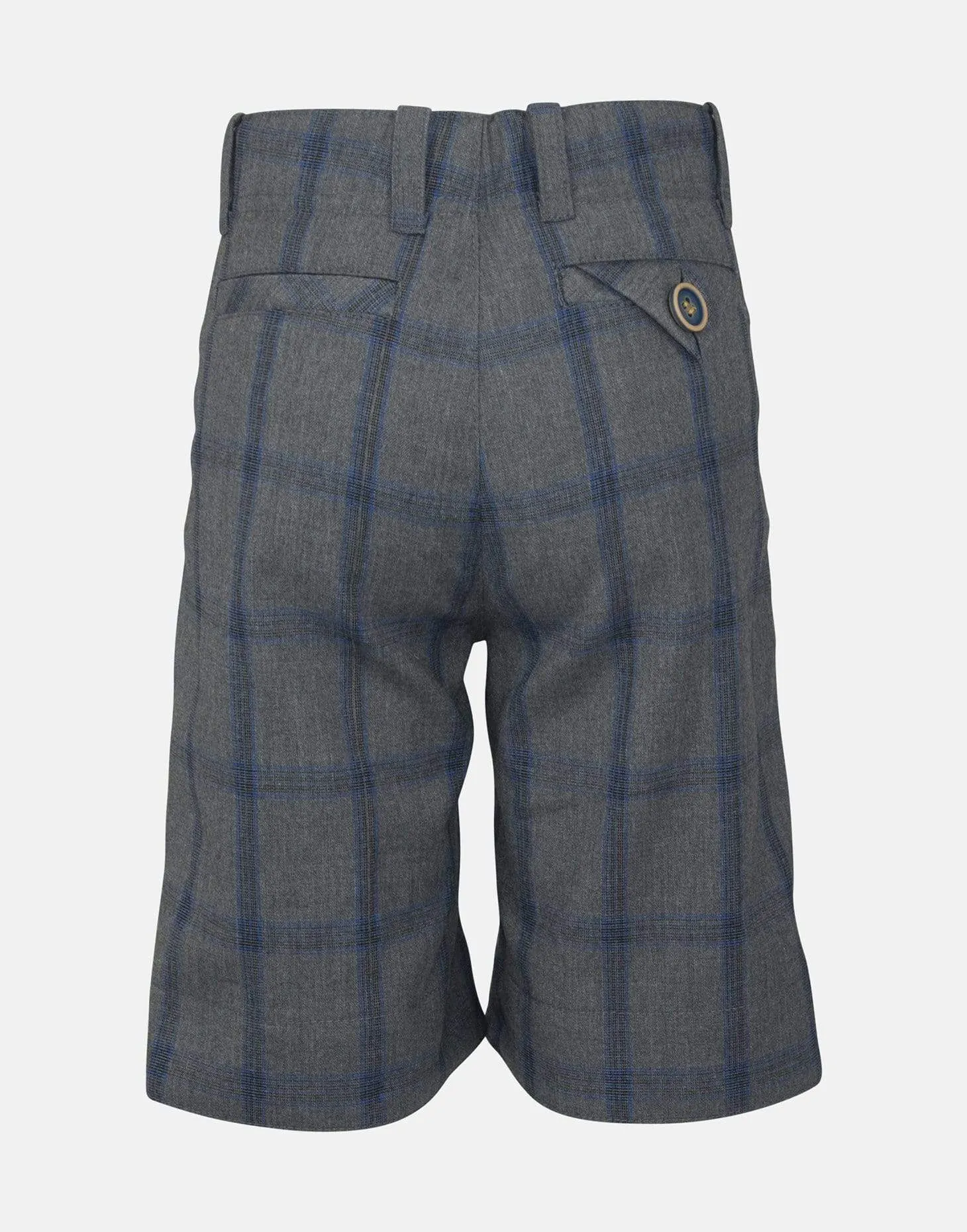 Laurence: Grey check shorts