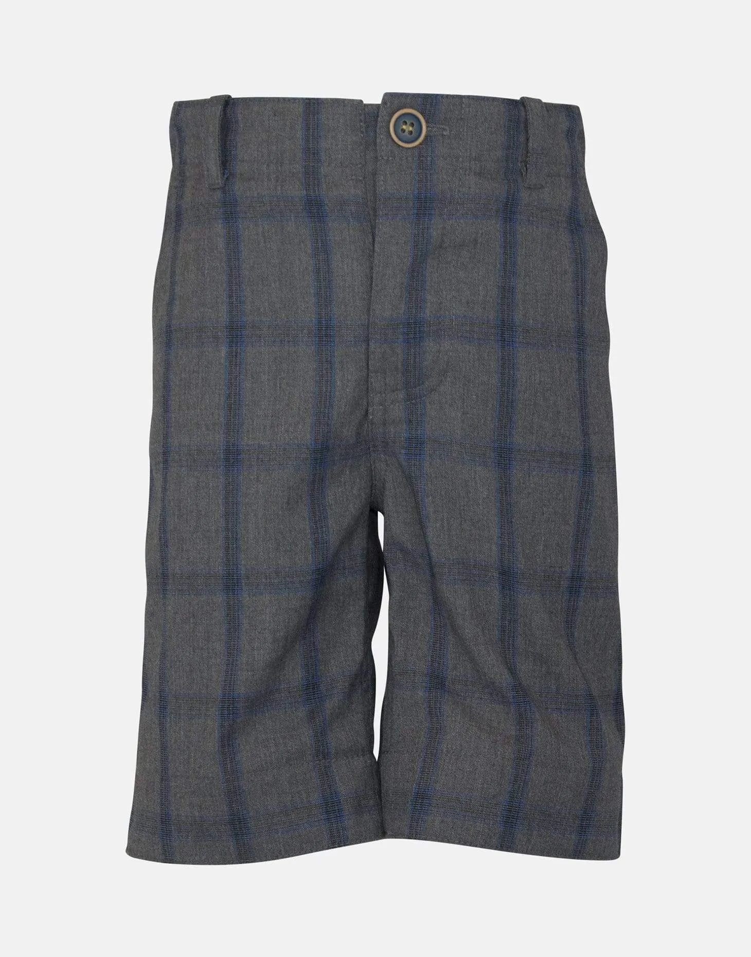 Laurence: Grey check shorts
