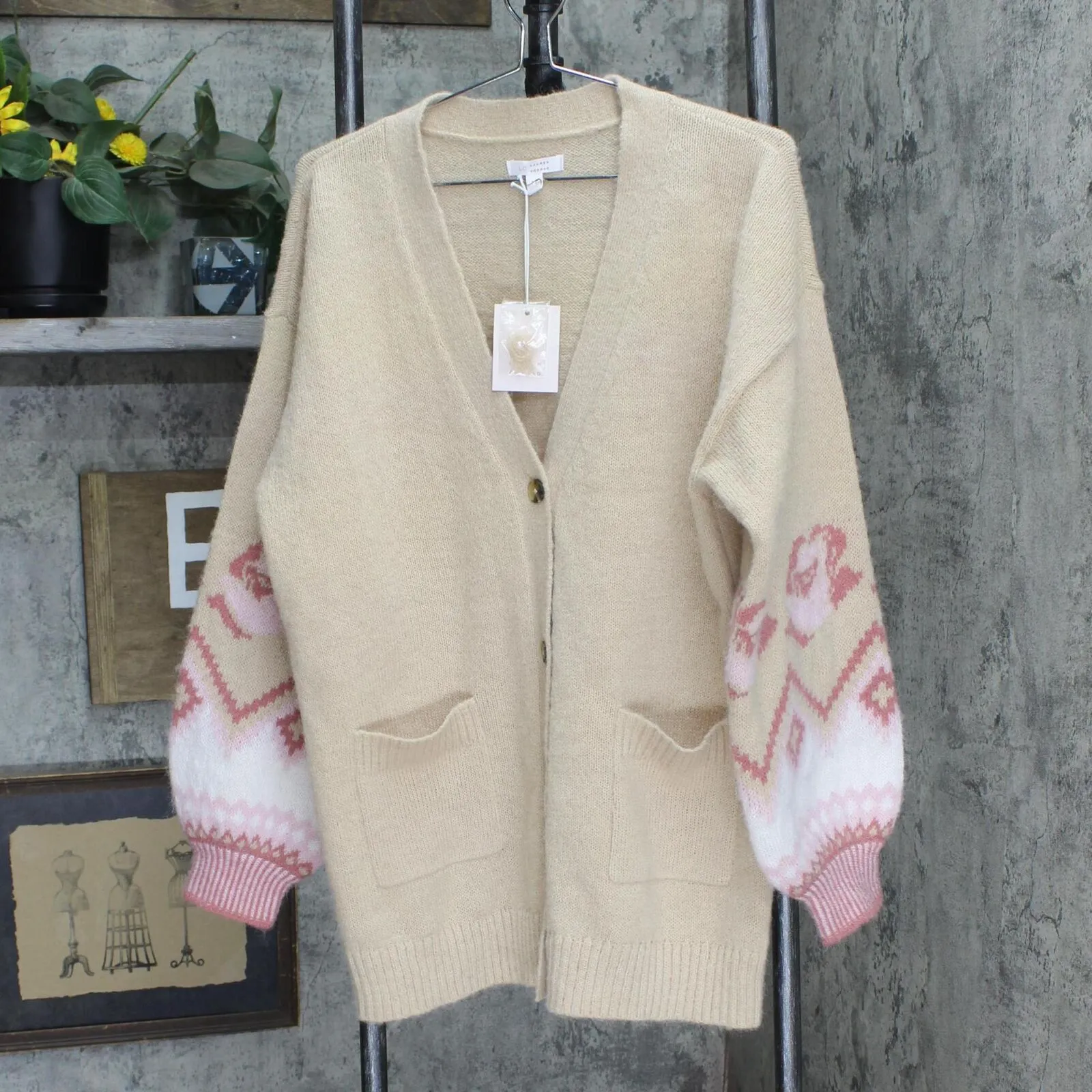 Lc Lauren Conrad Women's Long Cardigan Sweater WL23S036RS