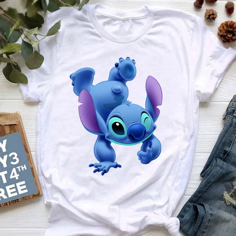Lilo Stitch Cartoon Women's T-shirt