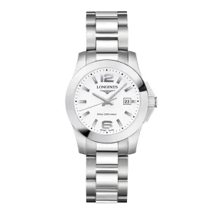 LONGINES CONQUEST 29.5mm Watch Mat Steel Quartz L3.376.4.16.6