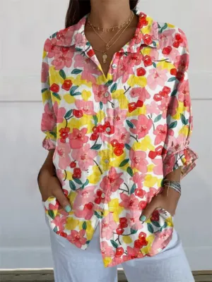 Lora | Print Blouse