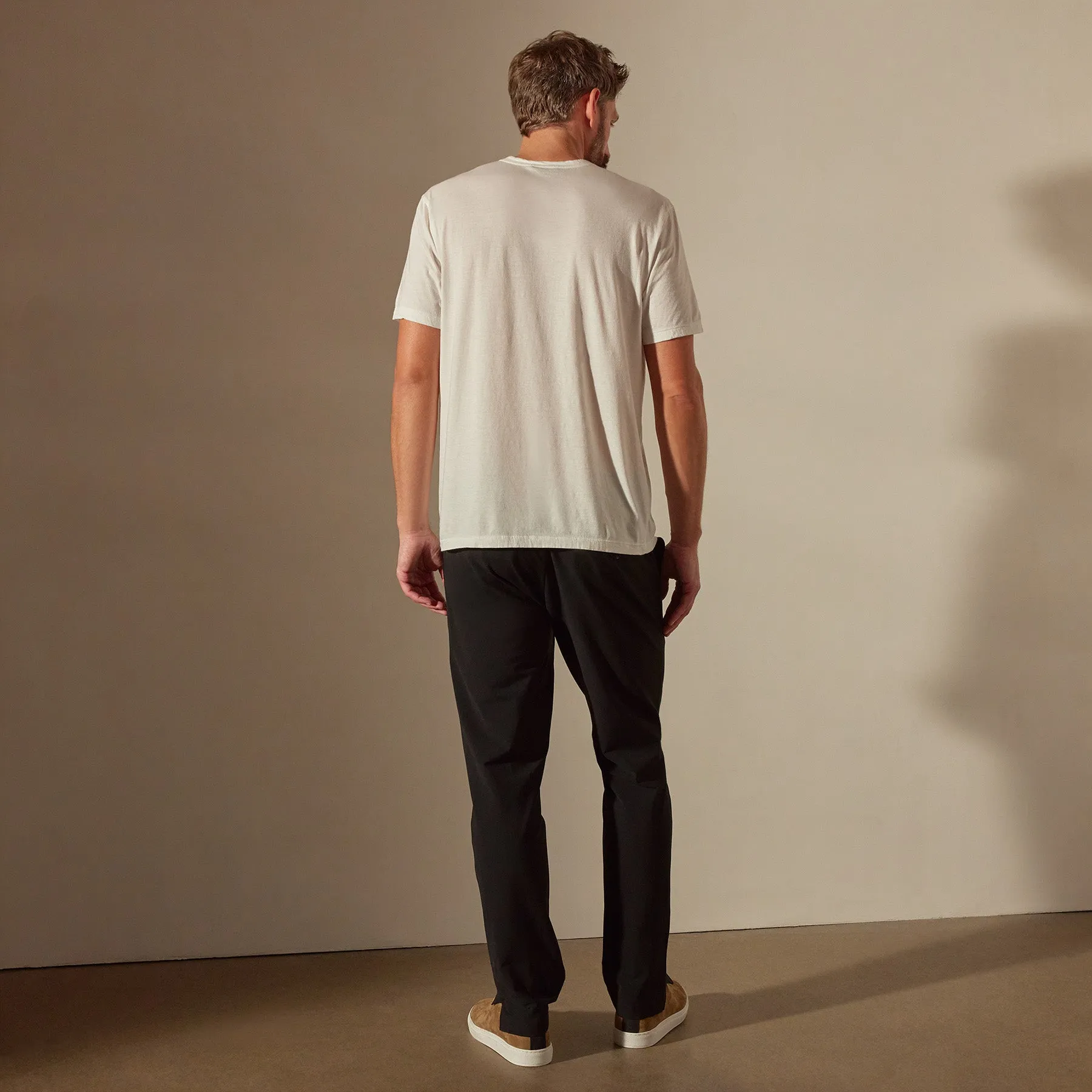 Luxe Lotus Jersey Tee - White