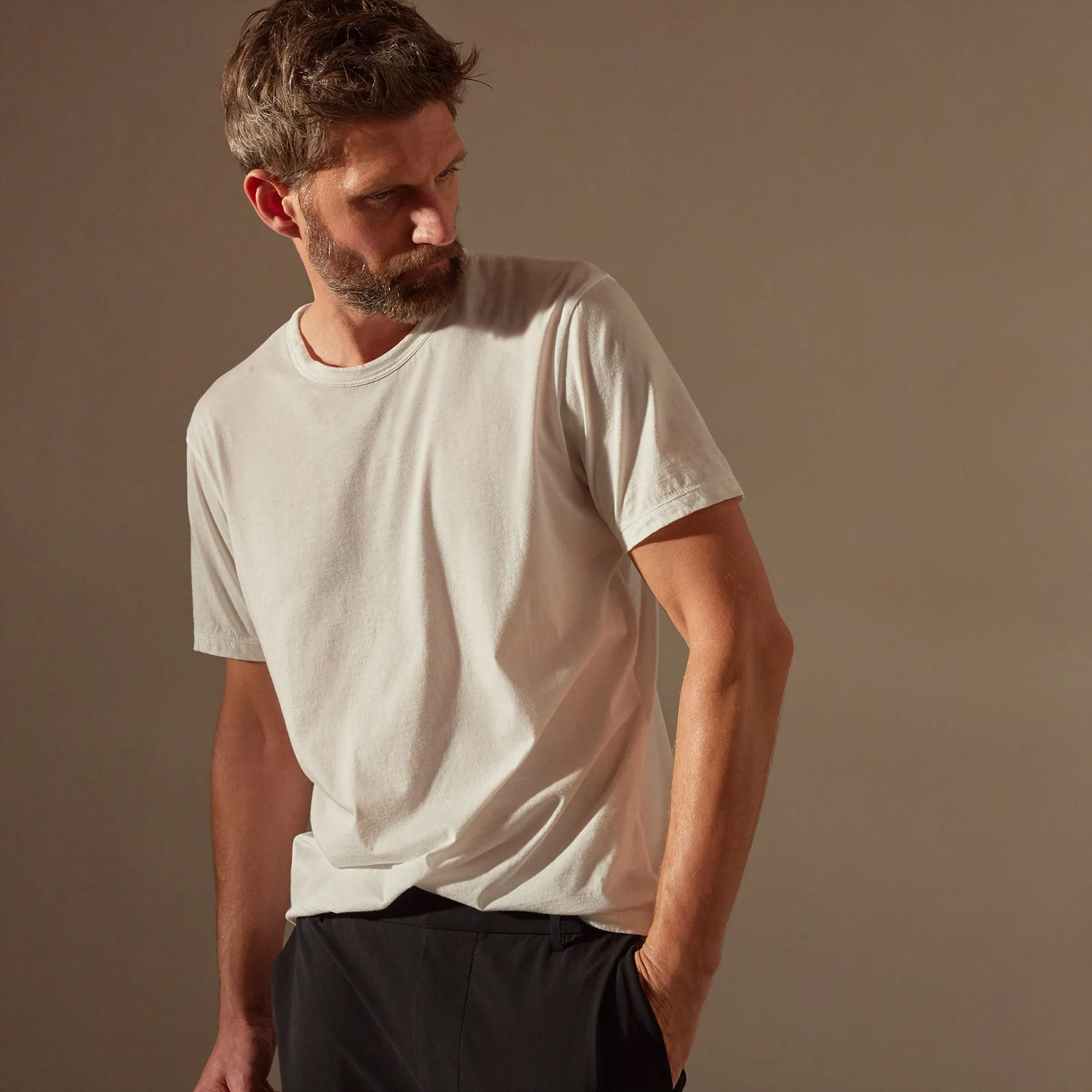 Luxe Lotus Jersey Tee - White