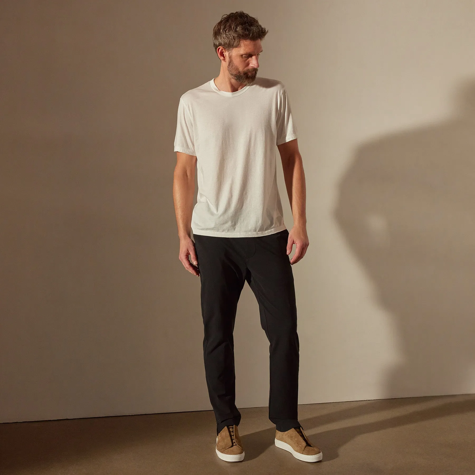 Luxe Lotus Jersey Tee - White