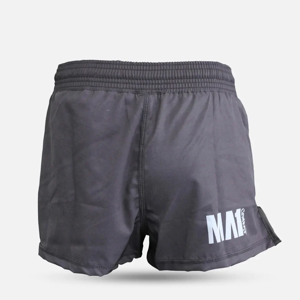 MA1 COMBAT BASIC BLACK HIGH CUT SHORTS