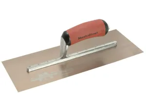 Marshalltown Mpb13Gsd Pre-Worn Permashape Finishing Gold S/S Trowel Durasoft 13 X 5In