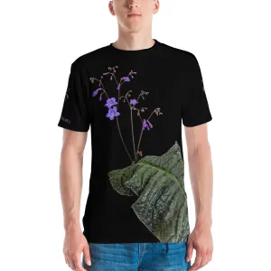 Men's All over print T-shirt with Streptocapus porphyrostachys
