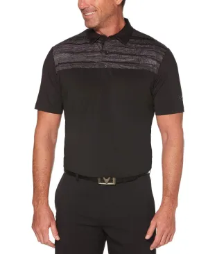 Mens Chest Print Polo