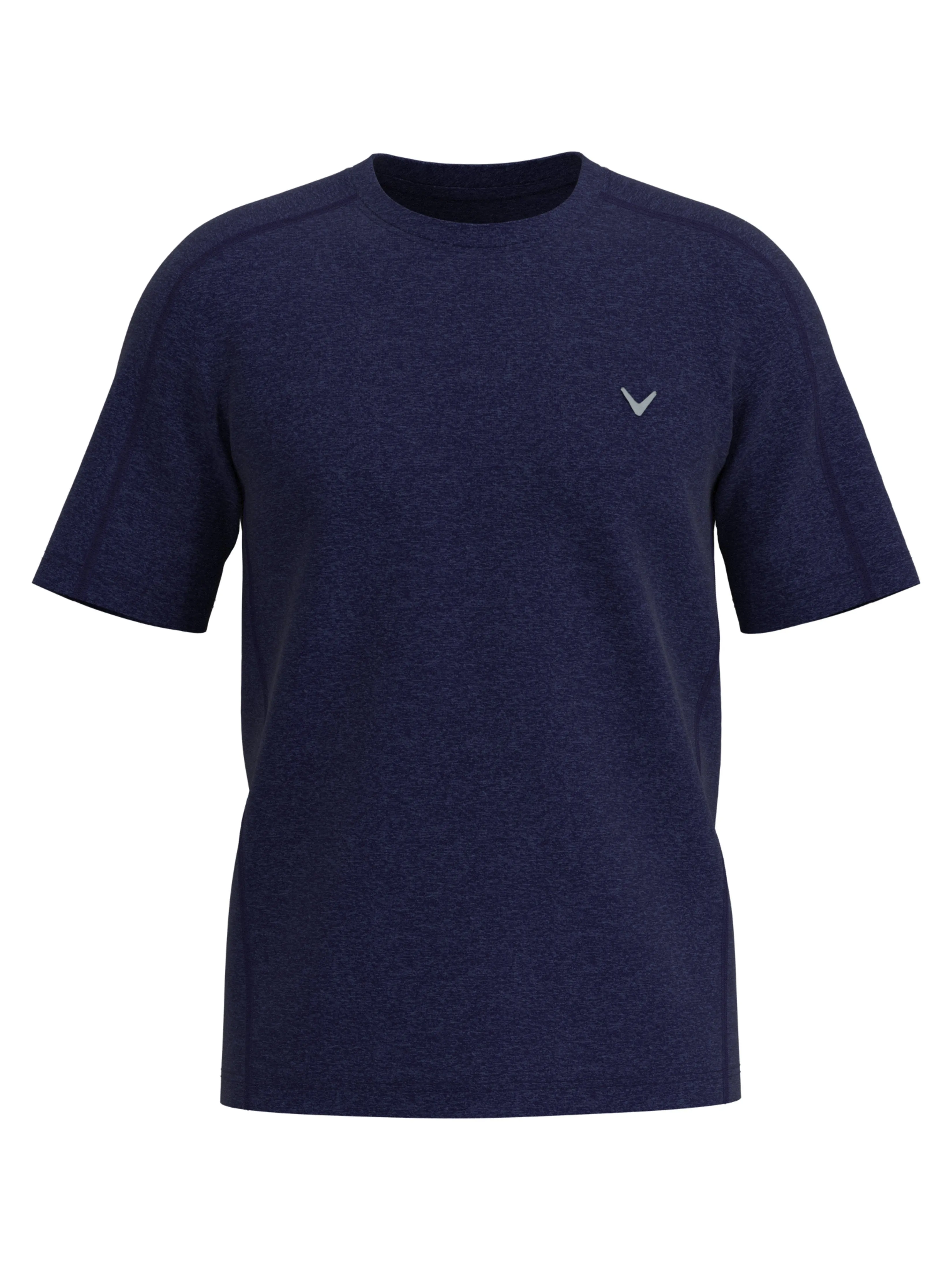 Mens Short Sleeve Heather Crew
