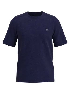 Mens Short Sleeve Heather Crew