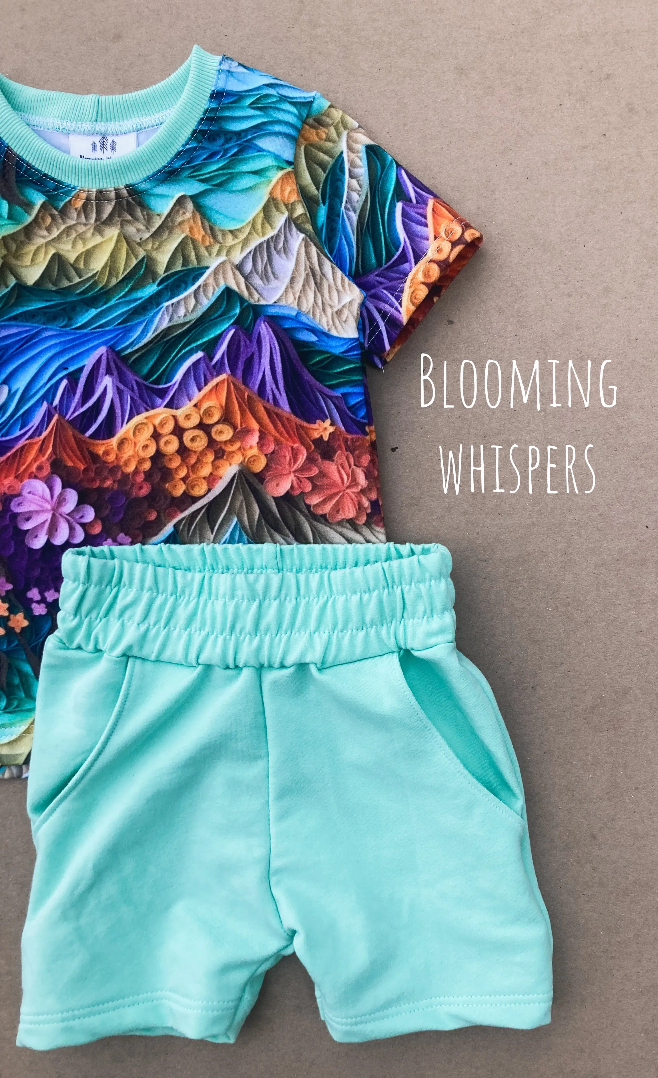 Mint Green Jogger Shorts