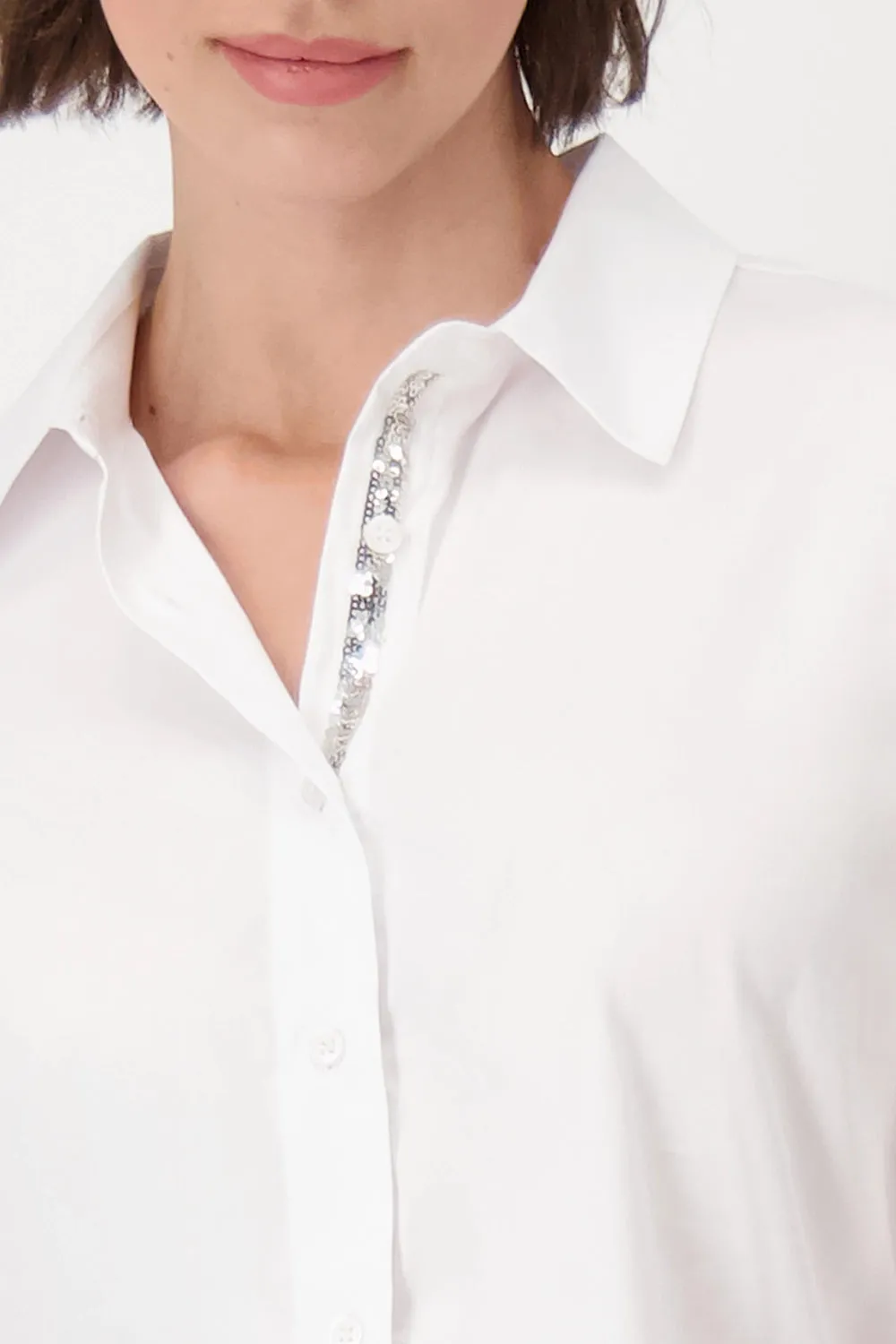 Monari Shirt Collar Blouse 808004