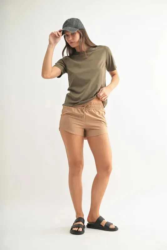 MONO B Drawcord Mini Shorts