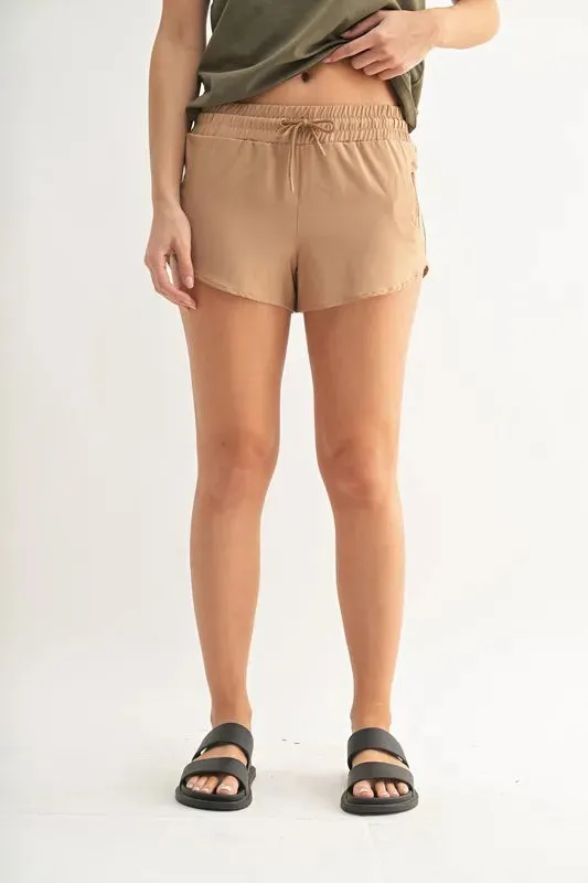 MONO B Drawcord Mini Shorts