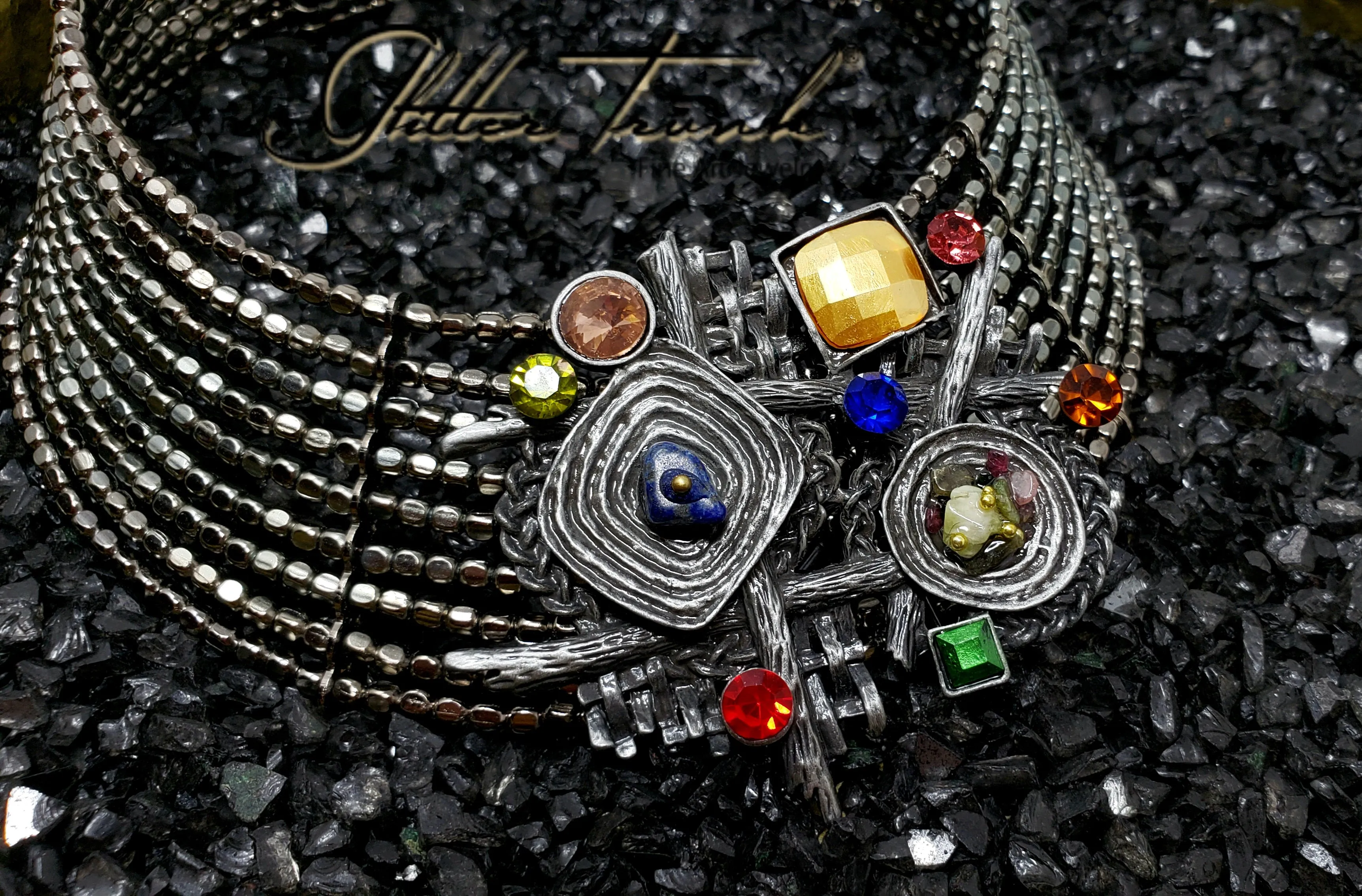Multi-stone Cleopatra Transition Choker