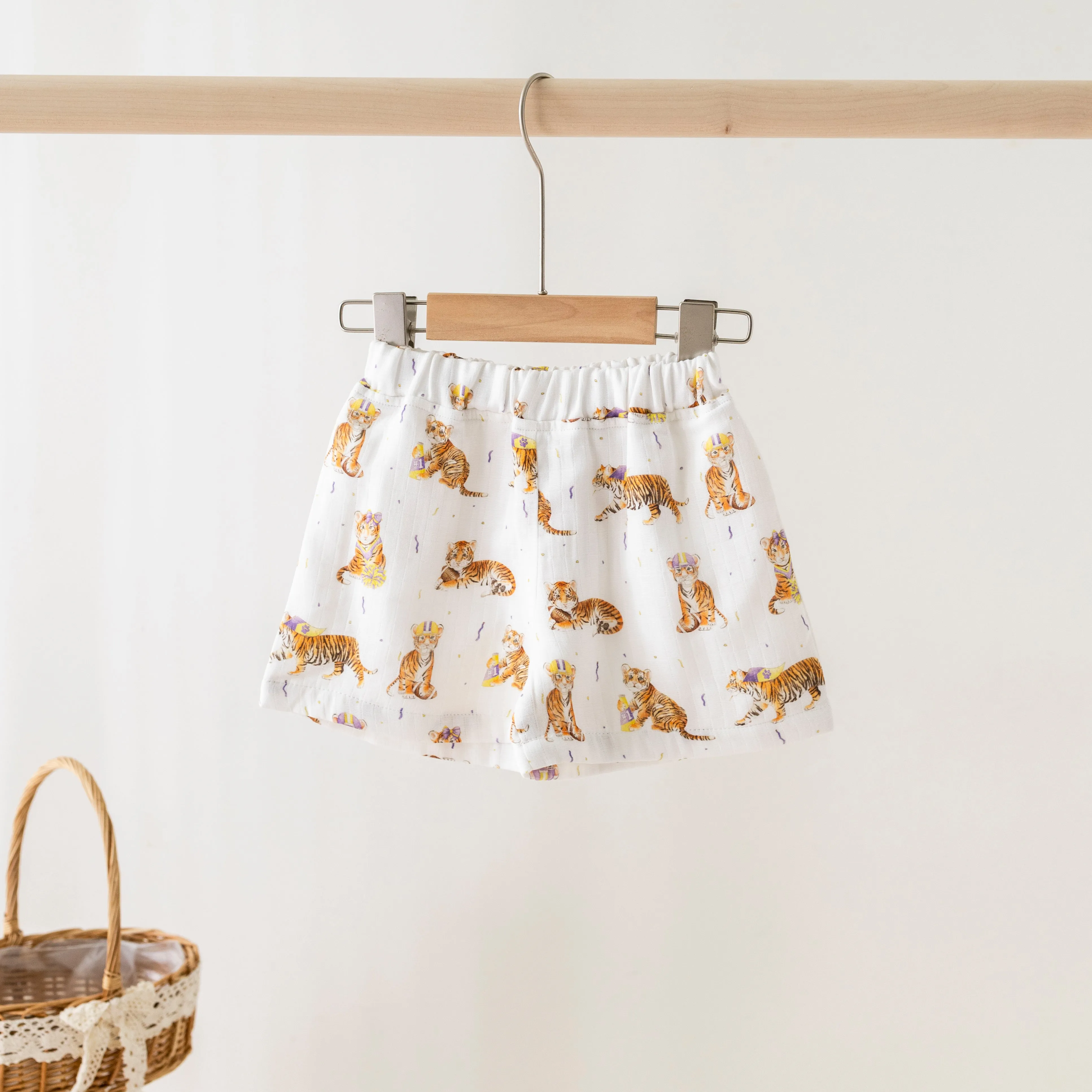 MVC: Louisiana Tigers Organic Muslin Shorts