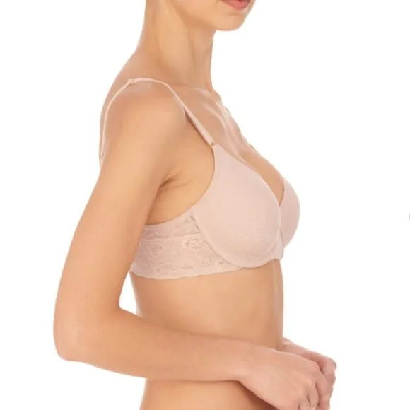 Natori Bliss Allure Contour Underwire Bra, Style 721303, Rose Beige, 34G