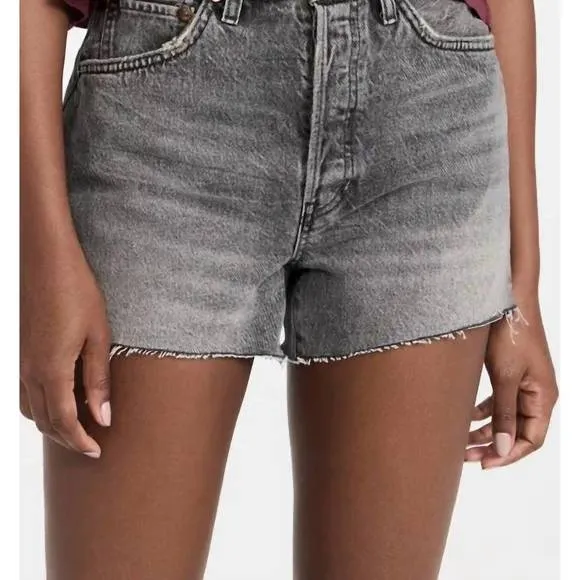 NEW RE/DONE 50s cutoff shorts in midnight ash
