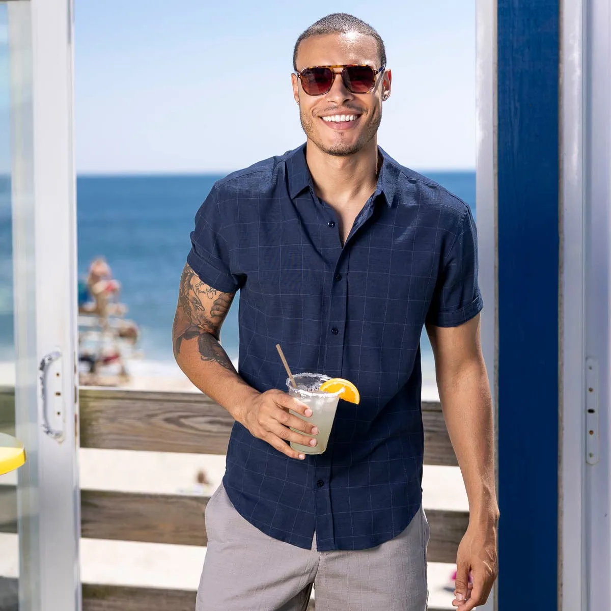Night Sky – Bamboo Short Sleeve Shirt
