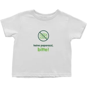 No Paparazzi Toddler T-Shirts (German)
