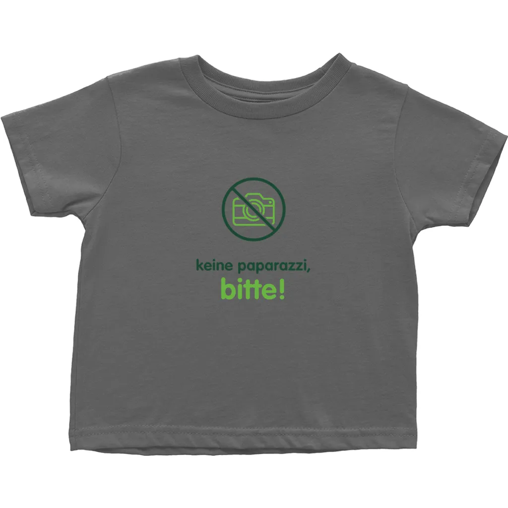 No Paparazzi Toddler T-Shirts (German)
