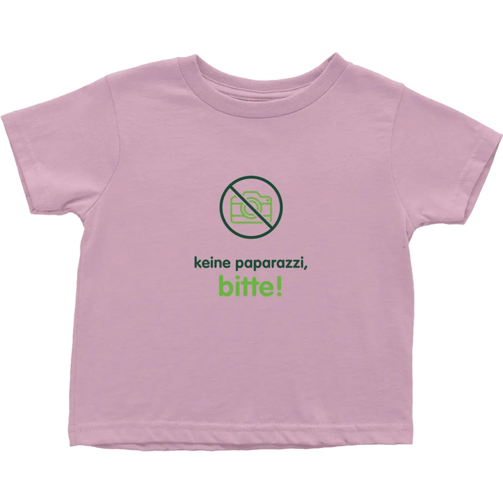 No Paparazzi Toddler T-Shirts (German)