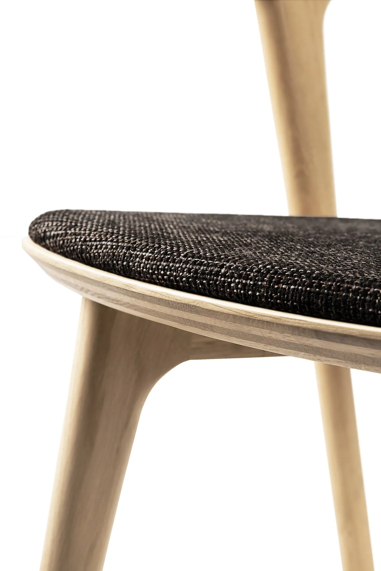 Oak Bok Dining Chair - Dark Brown - Varnished