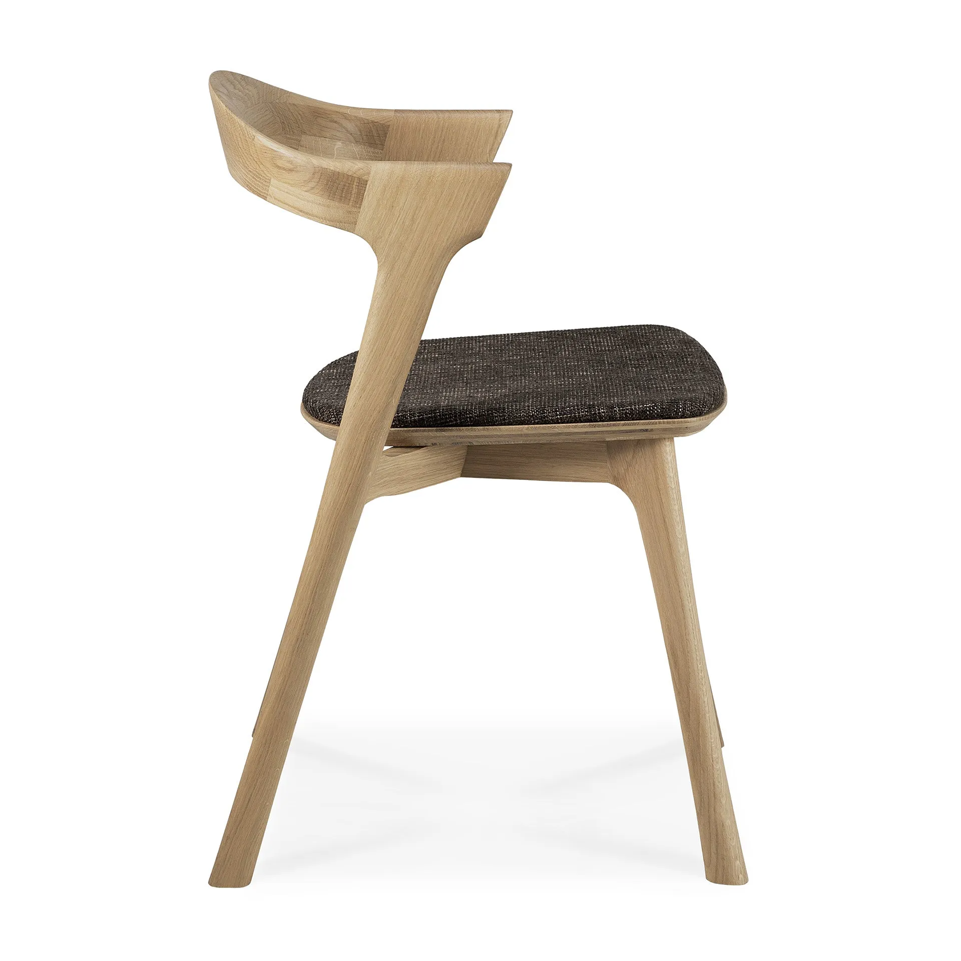 Oak Bok Dining Chair - Dark Brown - Varnished