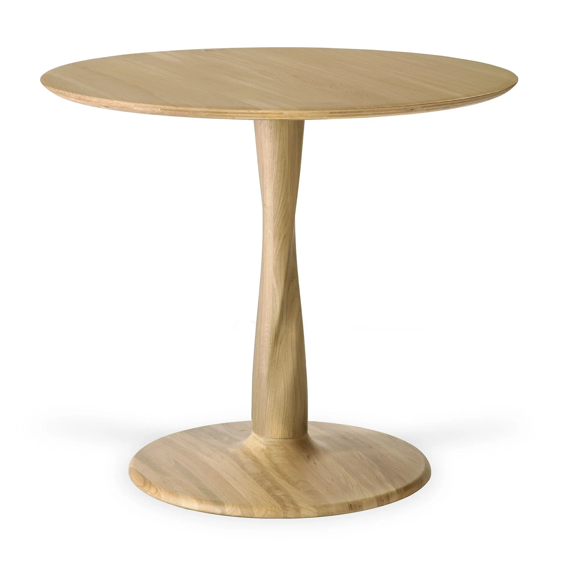 Oak Torsion Dining Table - Varnished