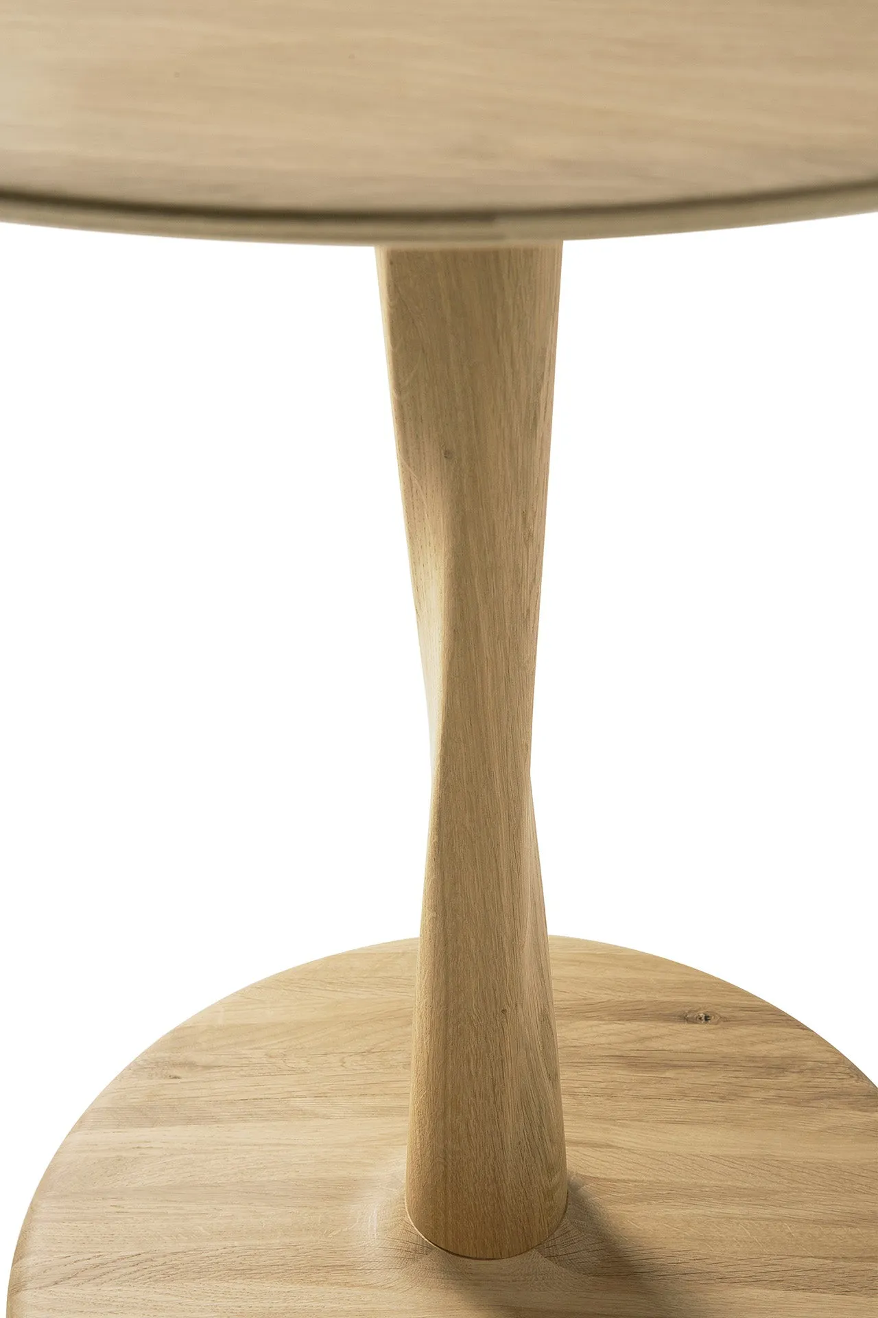 Oak Torsion Dining Table - Varnished