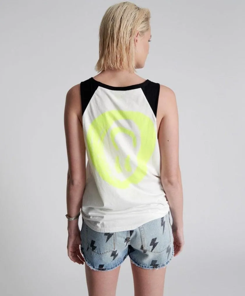 One Teaspoon Organic Smiley Face Texas Tank Top